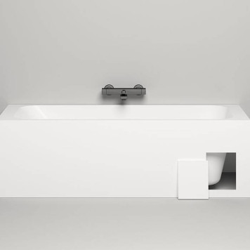 Salini Orlanda kit Встраиваемая ванна 170х80х60см, сифон, щелевой слив-перелив, материал: S-Sense, цвет: белый матовый. 102116M-4