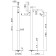 Newform X-STEEL 316 Смеситель для ванны напольный, излив 243 мм, в компл: руч. душ, шланг, без встр. части, цвет: PVD Brushed copper bronz. 69684EX.59.067