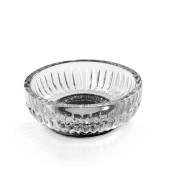 3SC Elegance Мыльница настольная d11,5хh4 см, цвет: прозрачный хрусталь/никель черный матовый. EL01ACRCFM