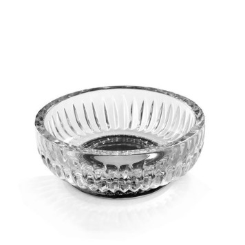 3SC Elegance Мыльница настольная d11,5хh4 см, цвет: прозрачный хрусталь/никель черный матовый. EL01ACRCFM