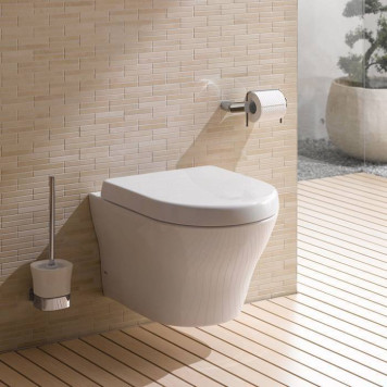 TOTO MH Унитаз подвесной 39.4x53x33.9см, безободковый, Tornado Flush, CeFiONtect, цвет: белый-3
