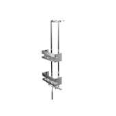Emco System2 Навесная полка на душевую дверь, 2 корзины, 1 водосгон, подвесной, цвет: хром