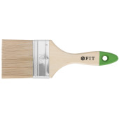 Кисть флейцевая Микс, смешанная натуральная и искусственная щетина, деревянная ручка  3 (75 мм)