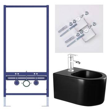 SET AQUATEK МИЯ-MB биде (рама AQUATEK INSB-0000001 + крепеж KKI-0000002 + биде AQ1004-MB) SET AQUATEK МИЯ-MB биде