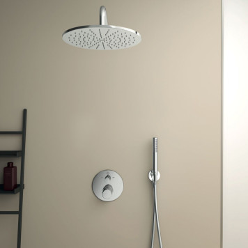 Ideal Standard Ceratherm T100 Душевой комплект: встраиваемый термостатический смеситель, верхний душ Oslash;30см., держатель, лейка для душа и шланг 175см., цвет: хром. A7573AA-1