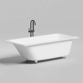 Salini Orlanda kit Встраиваемая ванна 170х80х60см, сифон, щелевой слив-перелив, материал: S-Sense, цвет: белый матовый. 102116M