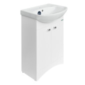 АТТИКА-50 Тумба напольная 490х820х330 (2 створки), бел. (подходит умывальник мебельный Аттика 50) ATKSACW50013F1