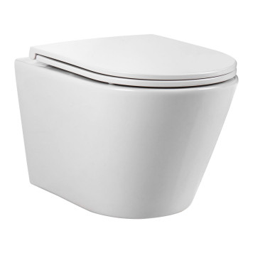 AQ1904T-00 ВЕГА Унитаз-компакт подвесной TORNADO 490360320мм, тонкое сиденье с механизмом плавного закрывания, крепеж AQ1904T-00-4