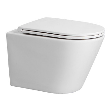 AQ1904T-00 ВЕГА Унитаз-компакт подвесной TORNADO 490360320мм, тонкое сиденье с механизмом плавного закрывания, крепеж AQ1904T-00-8