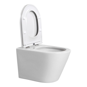 AQ1904T-00 ВЕГА Унитаз-компакт подвесной TORNADO 490360320мм, тонкое сиденье с механизмом плавного закрывания, крепеж AQ1904T-00-9