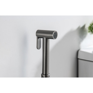 AQ2057BGM гигиенический ручной душ, оружейная сталь (шлиф. черный хром) AQ2057BGM-1