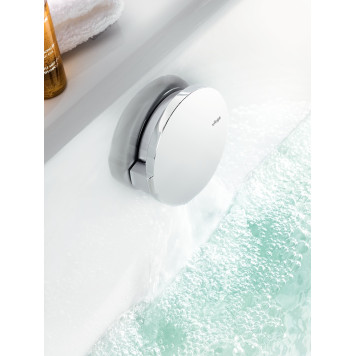 728014 Simplex Trio Visign MT5 Слив-перелив с наливом для ванн c центр. сливом, наполн через перелив 72540/50, плоск констр-я, хром, модель 6166.42 728014-2