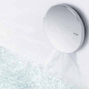 728014 Simplex Trio Visign MT5 Слив-перелив с наливом для ванн c центр. сливом, наполн через перелив 72540/50, плоск констр-я, хром, модель 6166.42 728014-3