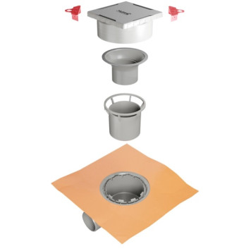 Точечный слив воды 10х10 см Huppe Master S матовый 47H0026000000005-1