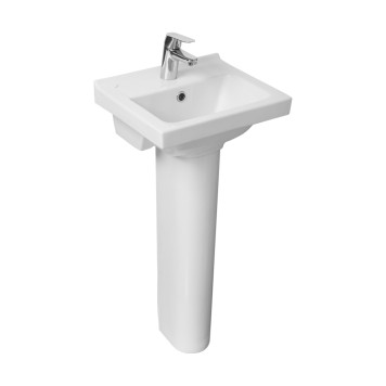 131177S0011B0 Умывальник Визит-40 с переливом белый (требуются кронштейны 1.8937.0.S99.980.5) 405х355 1.3117.7.S00.11B.0-2