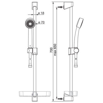 520 Apollo душевой гарнитур 520-1