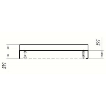 Панель для поддона 9090 квадратная (продаем из наличия) EKR-F0000065-2
