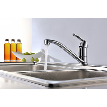 LM1104Cplus STRIKEСмеситель для кухни с поворотным изливом, хром LM1104C-2