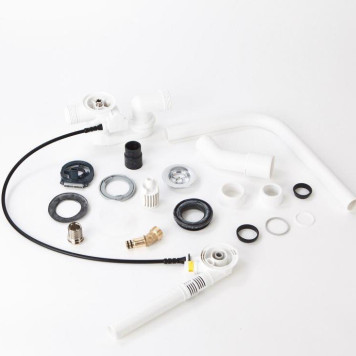 727970 Multiplex Trio Слив-перелив с наливом для ванн c центр. сливом, наполнение через перелив 72540/50, хром, плоская конструкция, модель 6161.62 727970-2