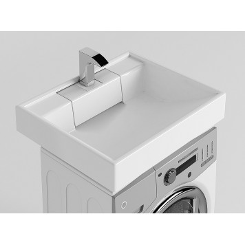 1A72103KRW010 Раковина Рейн 600 бел. на стиральную машину 1A72103KRW010-2