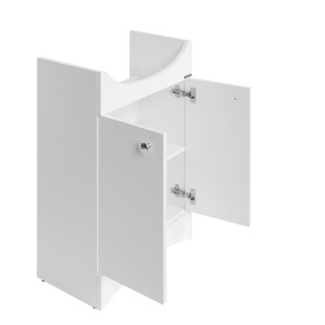 АТТИКА-50 Тумба напольная 490х820х330 (2 створки), бел. (подходит умывальник мебельный Аттика 50) ATKSACW50013F1-1