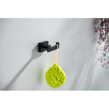 AQ4302MB ЛИБРА крючок двойной, матовый черный AQ4302MB-3