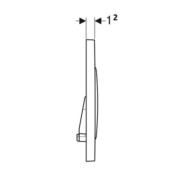 115.882.11.1 Клавиша смыва Sigma 20, двойной смыв, к 111.300/350/361/362/380/390/796 белые, белый матовый 115.882.11.1-3