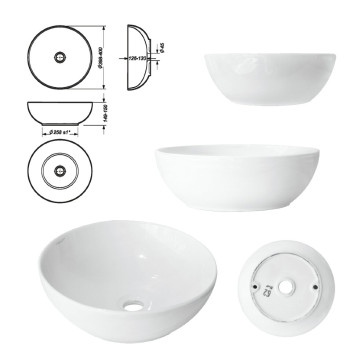 ART SLIM Умывальник накладной 40 см Белый S1 (WB.CT/Art/40-N.Slim/WHT.G/S1) WB.CT/Art/40-N.Slim/WHT.G/S1-1