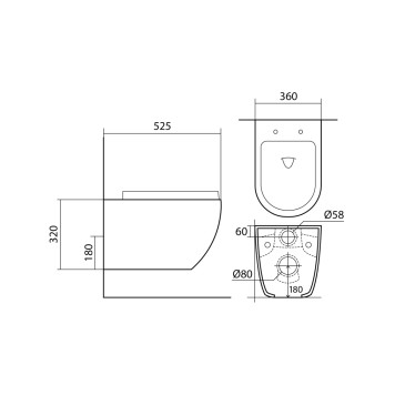 SET AQUATEK ЕВРОПА-066 4в1 (рама AQUATEK INS-0000025 +крепление KKI-0000002 +кнопка KDI-0000066 +унитаз AQ1901-00 +тонкое сиденье sc) SET AQUATEK ЕВРОПА-066 4в1-4