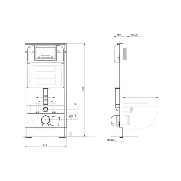 SET AQUATEK ЕВРОПА-050 4в1 (рама AQUATEK INS-0000025 +крепление KKI-0000002 +кнопка KDI-0000050 +унитаз AQ1901-00 +тонкое сиденье sc) SET AQUATEK ЕВРОПА-050 4в1-5