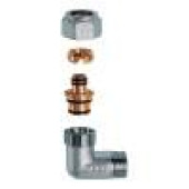 Фитинги цанговые Угольник 1, НР, с концовкой для м/п труб 32х3 FAR FC 5261 1 276275