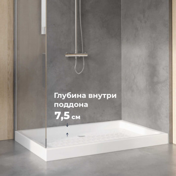 Поддон для душа прямоугольный керамический RGW CR 800x1400-1