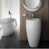 Laufen Alessi One Раковина пристенная 52х53х85 см, 1 отв., покрытие LLC, цвет: белый. 8.1197.1.400.104.1