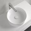 VilleroyBoch Collaro Раковина накладная 400*400*145h, без отв. под смеситель, без перелива, TitanCeram, цвет альпийский белый. 4A184001
