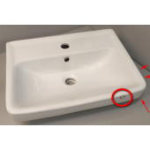 SaleAQ195032 Dreja Раковина Мини 50, 500х380х70 мм, с отв. под смеситель, с отв. пер Sale195032_1084