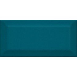 Клемансо Плитка настенная  бирюзовый грань 16057 7,4х15