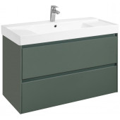 ONA модуль для раковины 1000 мм, 985х450х565мм, с 2 ящиками, зеленый матовый A857616513