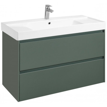 ONA модуль для раковины 1000 мм, 985х450х565мм, с 2 ящиками, зеленый матовый A857616513