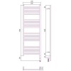 Сунержа Модус 3.0 Полотенцесушитель электрический 40x120h, прав., цвет: мат. черный 31-5701-1240