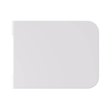 Alice Hide Сиденье с крышкой для унитаза Square, тонкое, с микролифтом, цвет: белый матовый/хром. MC3109SQS-1