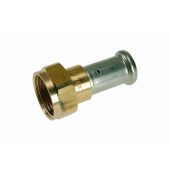 Муфта накидная гайка, плоское уплотнение, латунь пресс, 20x3/4 HENCO 26P-20Z05