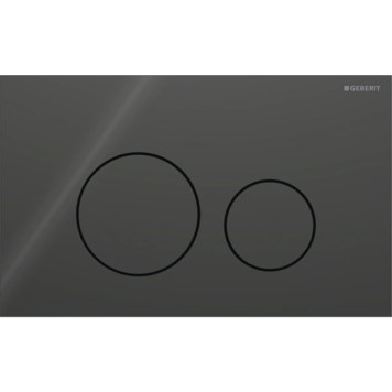 Geberit Sigma40 Клавиша для двойного смыва, круглая: Черный. 115.628.SJ.1
