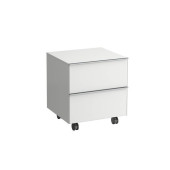 Laufen Space Шкаф на колесиках 535x495(520)x500(580) мм, 2 ящика, белый матовый. 4.1119.2.160.100.1