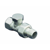Вентиль, Combi 2, проходной, DN-20, 3/4, ВН, никелированный, НГ со штуцером
