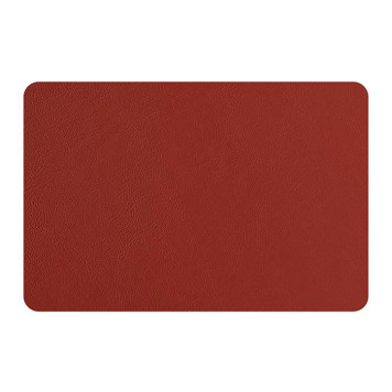 ADJ Плейсмат 45x30см., прямоугольный, натуральная кожа, цвет: коньяк/бордо-4