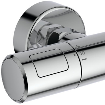 Ideal Standard Ceratherm T25 Душевая стойка, с термостатическим смесителем, ручным душем и шлангом, корпус Coolbody, руч. душ: 3 режима, верх. душ: 25см., цвет: хром. A8520AA-4