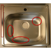 SaleAlv1106813 More 10 Мойка I, 1 чаша, 0,6 мм, NAT, 3½ 560х500х166 мм + сифон 1130550, шк 600 Sale1106813_1092