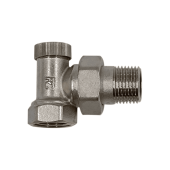 Запорный клапан Primoclima Armature угловой 1/2 никелированный PC1212RA