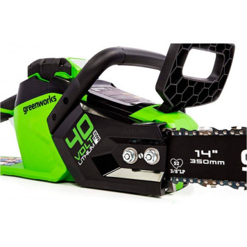 Пила цепная аккумуляторная Greenworks GD40CS15K2 бесщеточная (АКБ 2 А.ч; ЗУ)-4