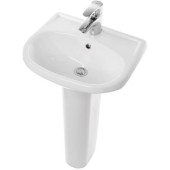 КОМФОРТ 50 Умывальник пьедестальный ВКС Белый S1 (WB.PD/Comfort/50-C/WHT.G/S1) WB.PD/Comfort/50-C/WHT.G/S1